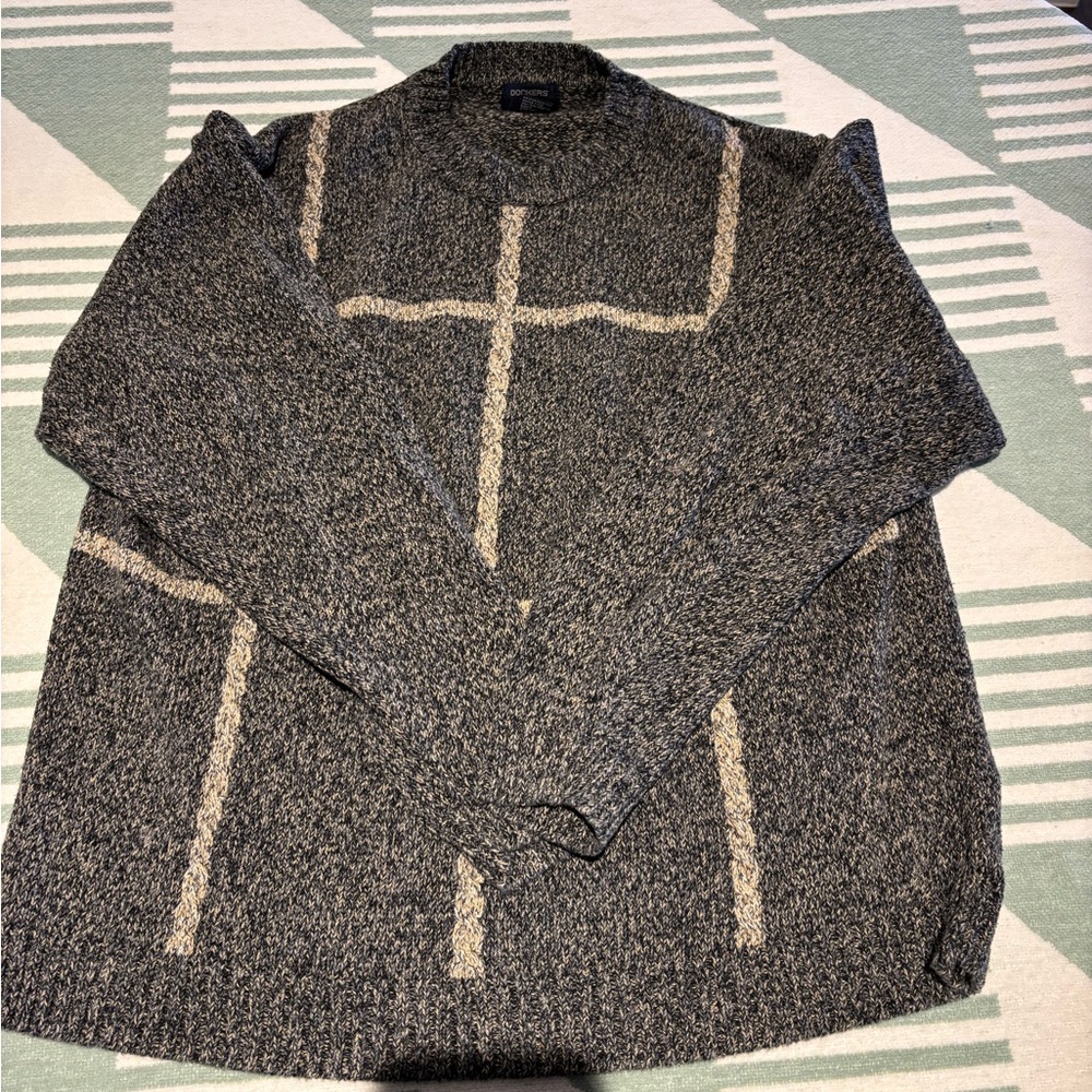 Dockers Gray Patterned Men's Sweater